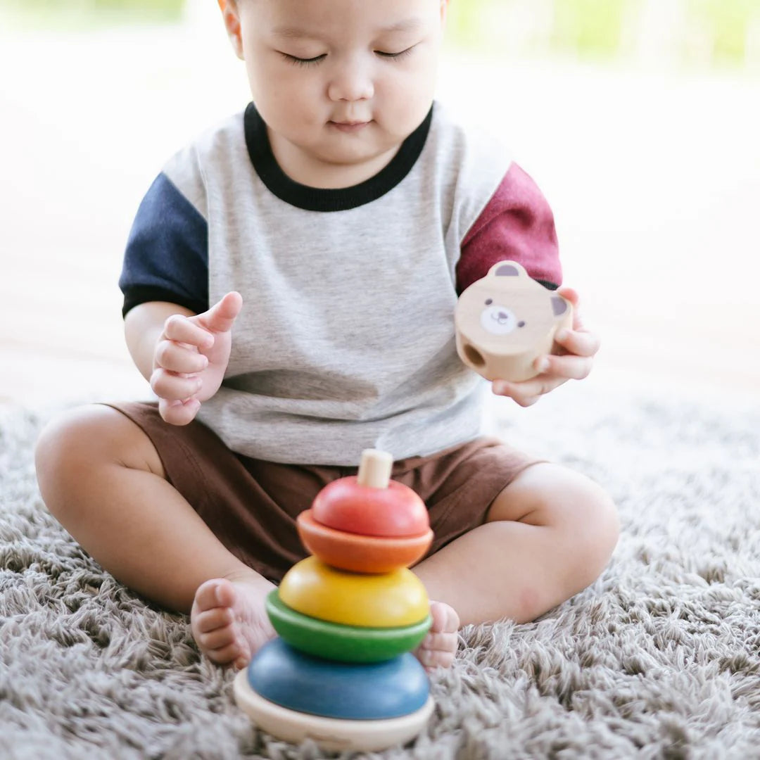 Baby Safe & Natural Stacking Ring - Bear