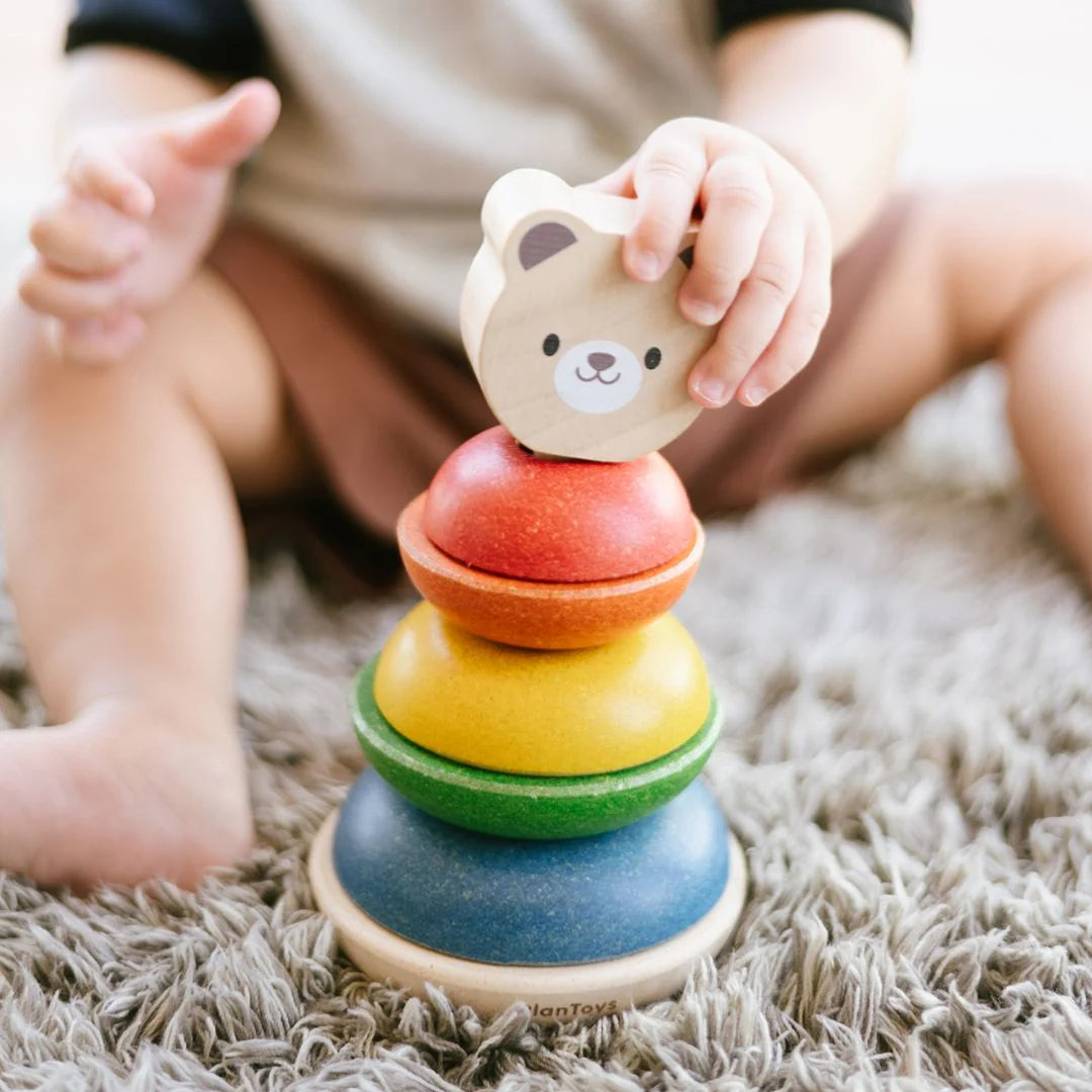 Baby Safe & Natural Stacking Ring - Bear