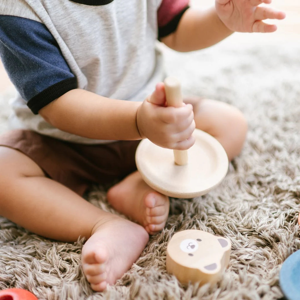 Baby Safe & Natural Stacking Ring - Bear