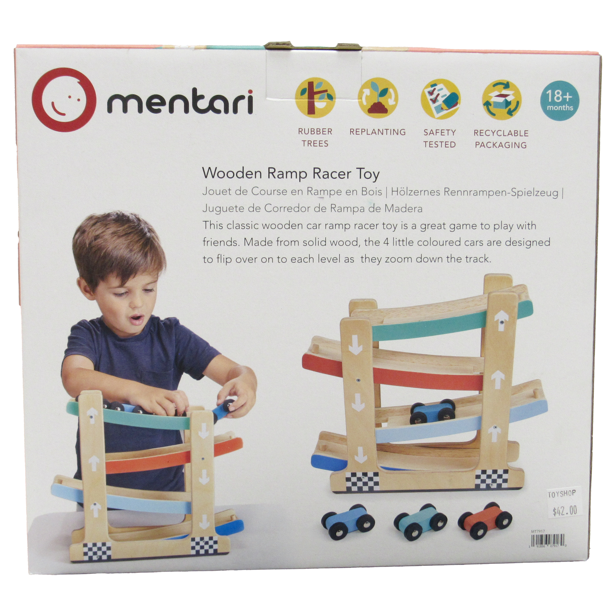 Wooden Ramp Racer Toy