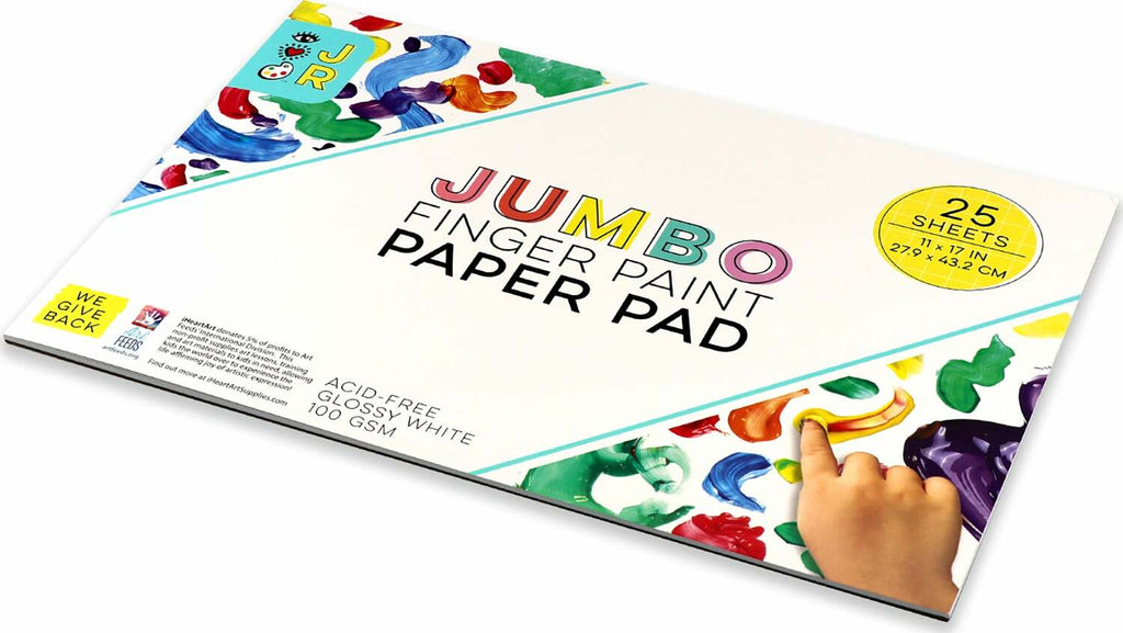 JR Jumbo Finger Paint Paper Pad, 11" x 17"