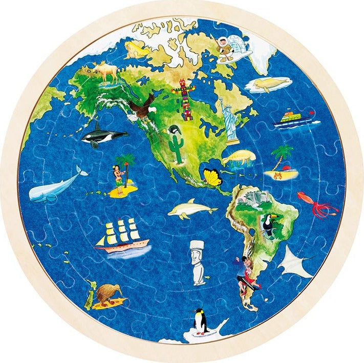 Puzzle - World Jigsaw, Dual Sided