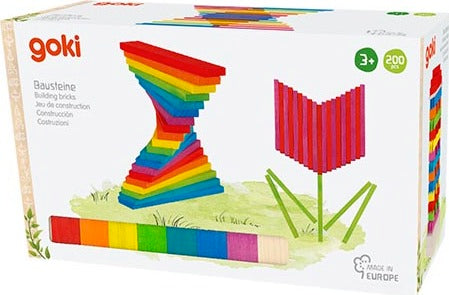 Building Blocks - Colorful - 200 Pieces - goki evolution