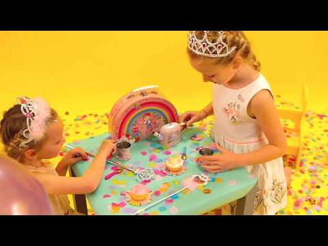 Rainbow Fairy 10 pc Tin Tea Set