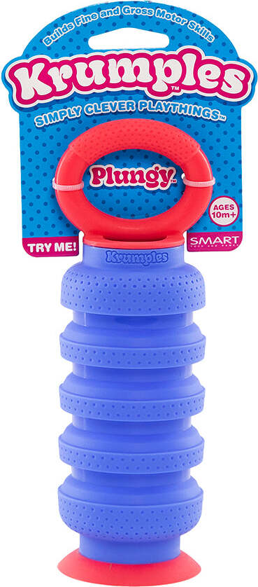 Krumples Plungy fidget toy (Blue)