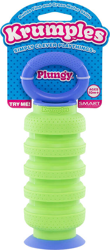 Krumples Plungy fidget toy  (Lime)