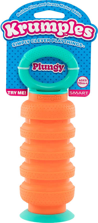 Krumples Plungy fidget toy (Orange)