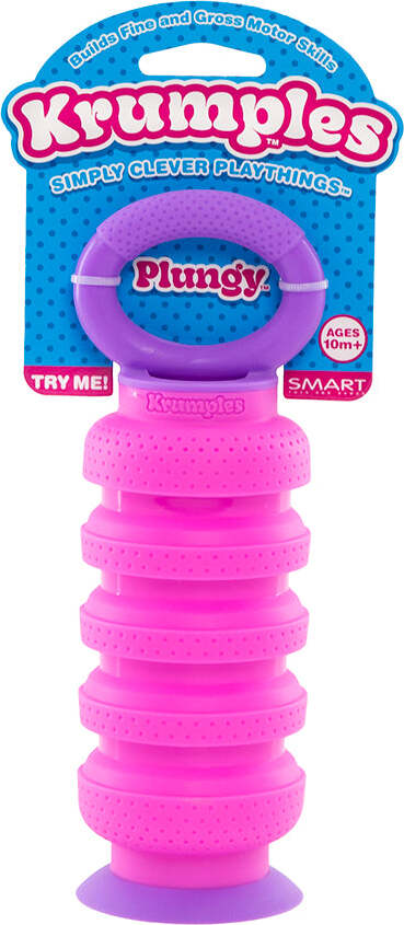 Krumples Plungy fidget toy (Pink)