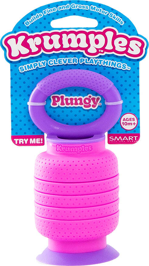 Krumples Plungy fidget toy (Pink)
