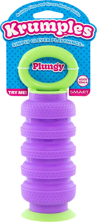 Krumples Plungy fidget toy (Purple)