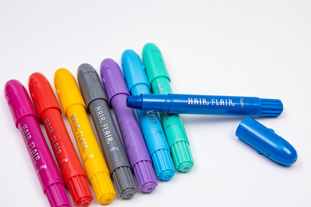 Metallic Hair Flair 8 Hair Shimmery Color Gel Sticks
