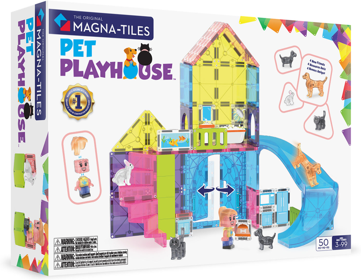 Magna-Tiles Pet Playhouse 50 Piece Set