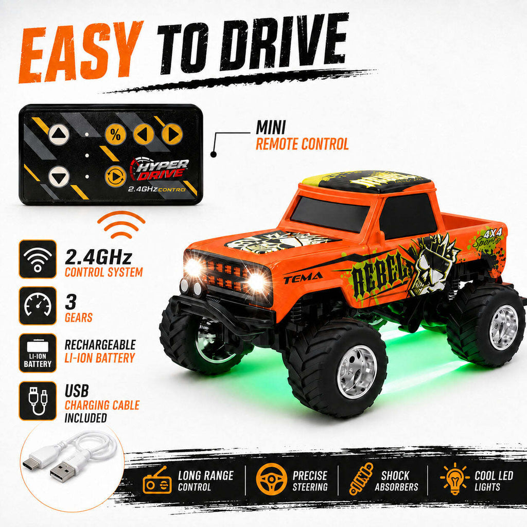Hyper Drive Mini RC Retro Truck