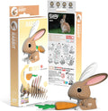 Eugy Rabbit 3D Cardboard Model Kit
